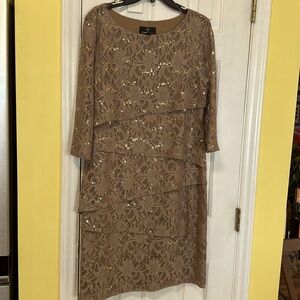 Beautiful lace and sequined dress for the holidays size 12 new no tags